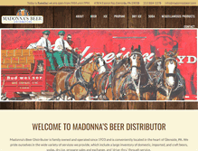 Tablet Screenshot of madonnasbeer.com